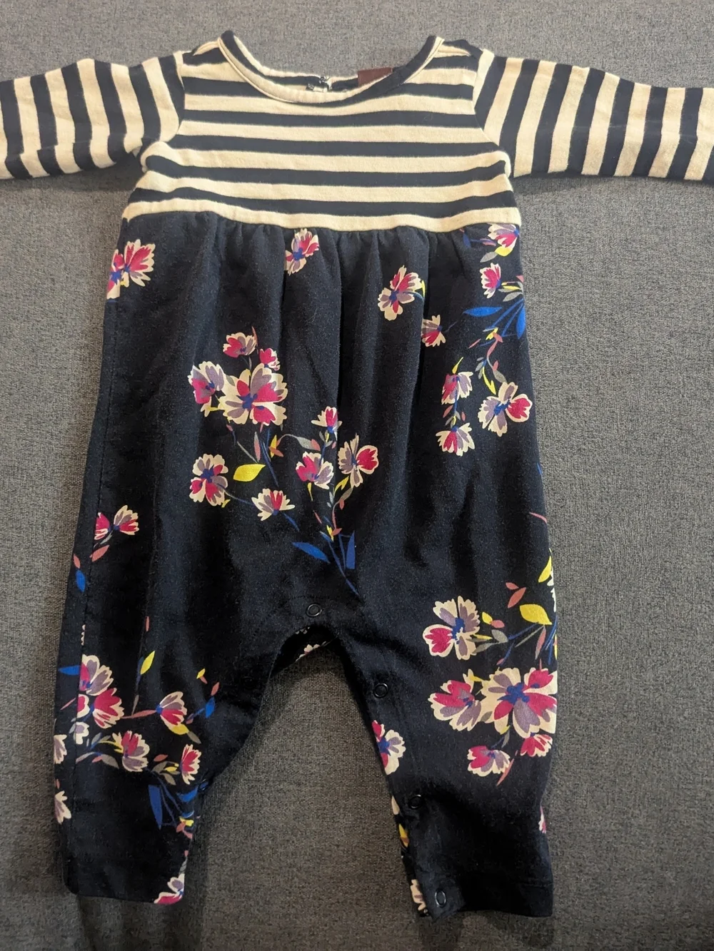 Tea Collection Striped And Floral Romper